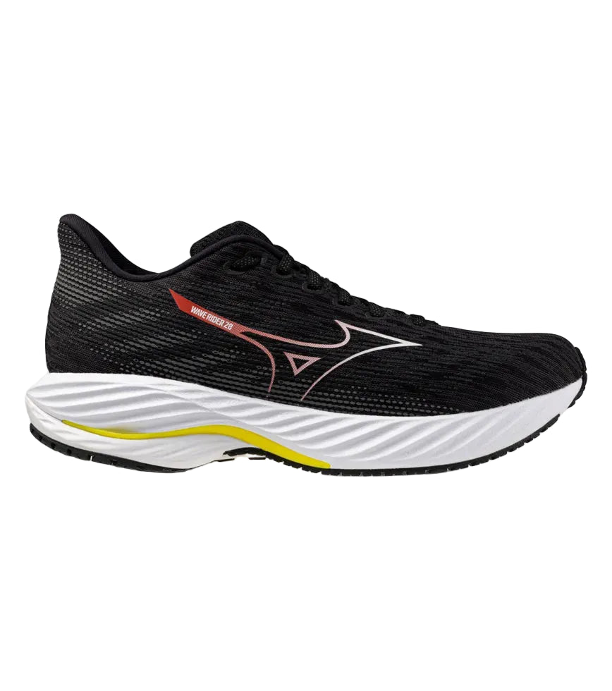 MIZUNO M Rider 28 (2E) BLACK/WHITE/EVENING PIMROSE