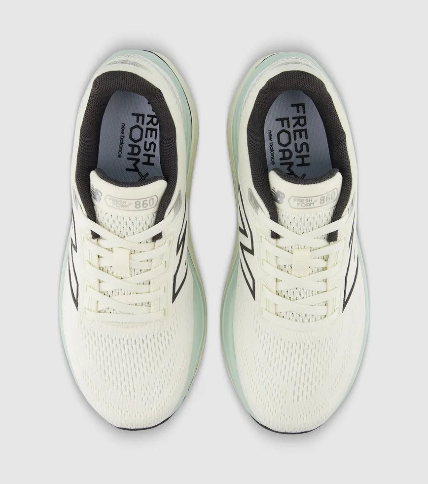 NEW BALANCE W 860 V14 B Width WHITE/GREEN